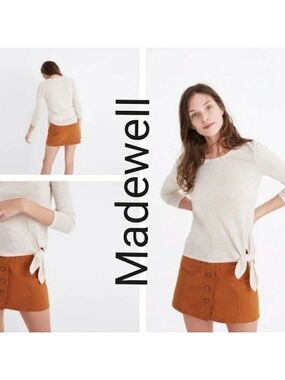MADEWELL Natural Soundcheck Side Tie Tee